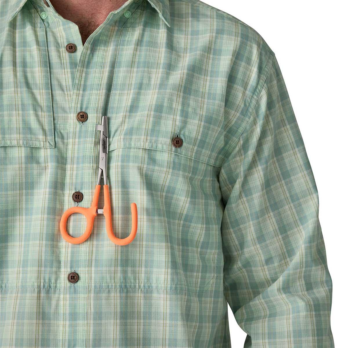 Patagonia Island Hopper Long Sleeve Shirt Men's in Dipper Rinsed Green